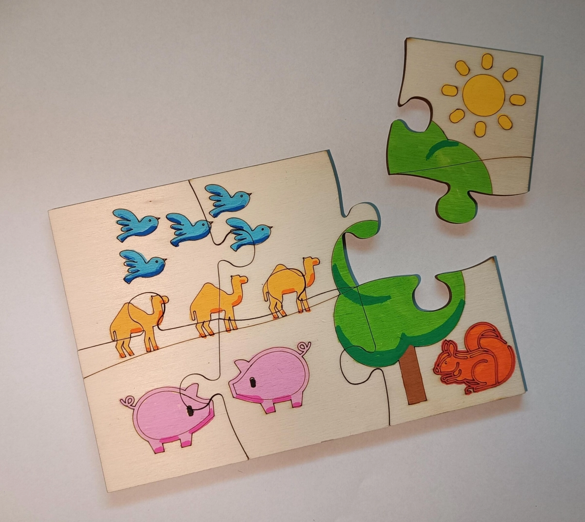 Maak je eigen dierenpuzzel (7+)